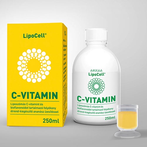Hymato LipoCell liposzómás C-vitamin ananász ízben - 250ml