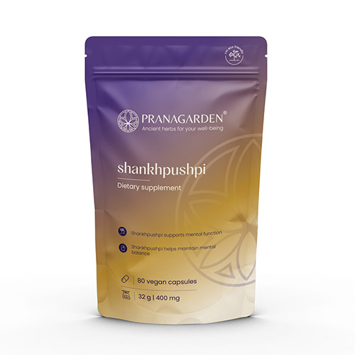 Pranagarden Shankhpushpi kapszula az agyi funkciók támogatására - 80db