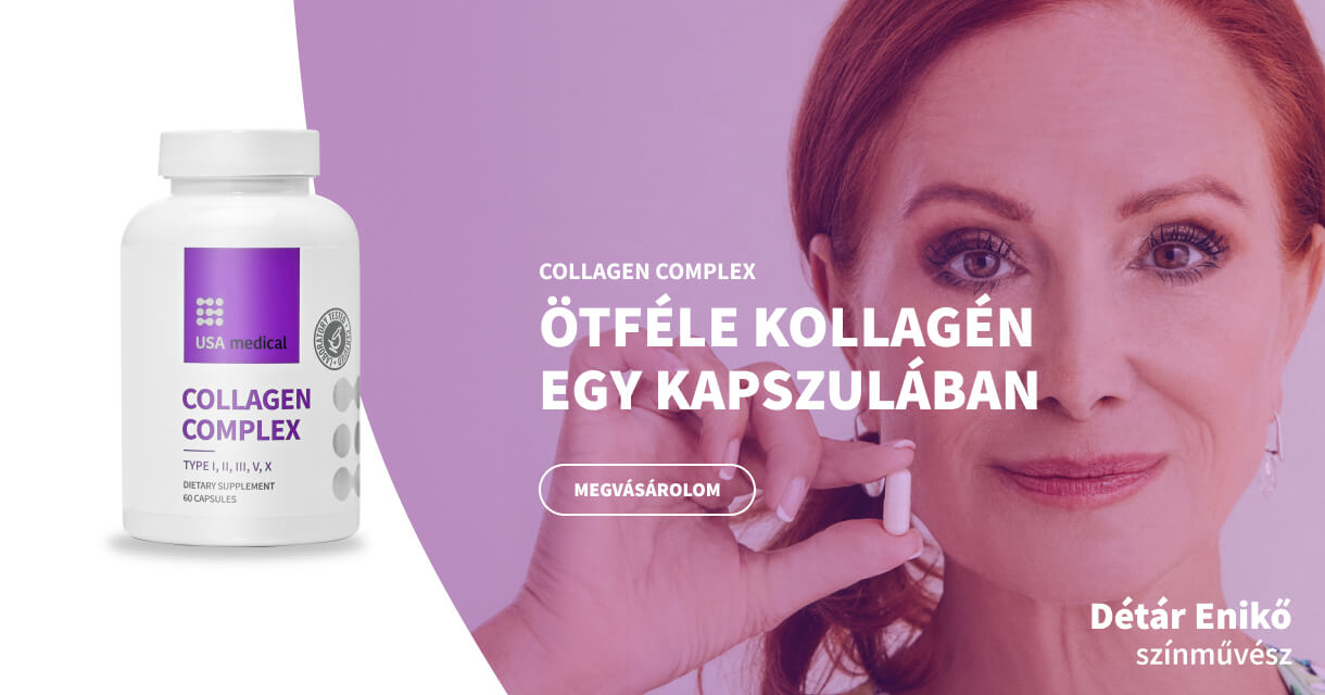 USA Medical Collagen Complex kapszula hialuronsavval - 60db