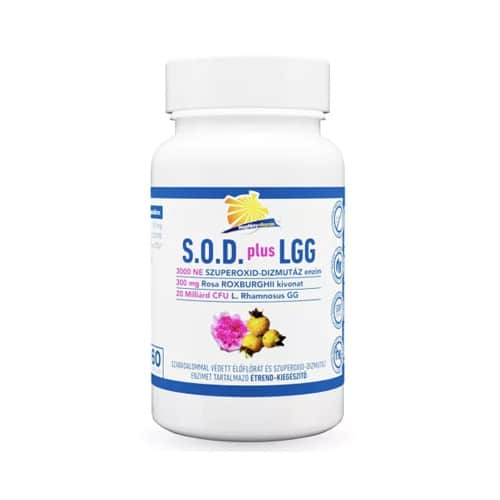 Napfényvitamin S.O.D. plus LGG kapszula szuperoxid-dizmutáz enzim élőflórával - 60db Napfényvitamin S.O.D. plus LGG kapszula szuperoxid-dizmutáz enzim élőflórával - 60db