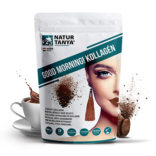 Natur Tanya Good Morning hal és marha kollagén cappuccino ízben - 320g