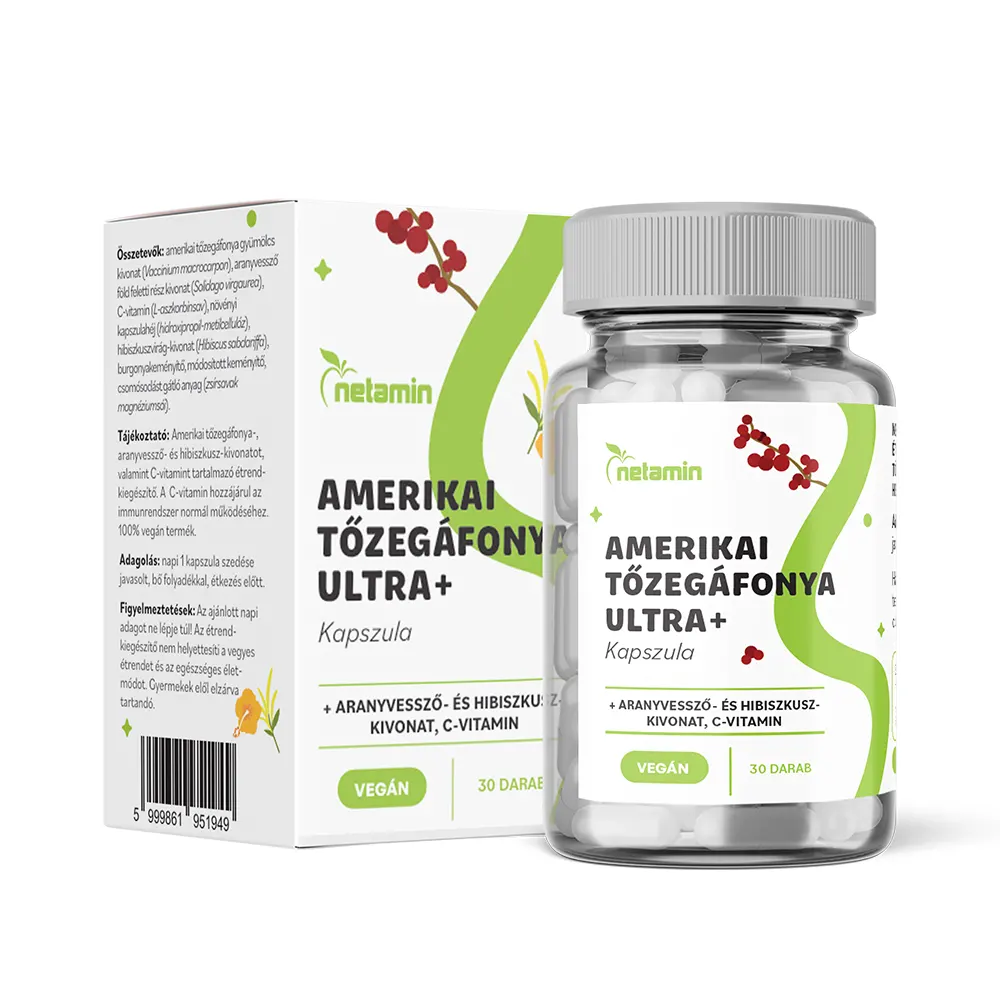 Netamin Amerikai Tőzegáfonya ULTRA+ kapszula - 30db