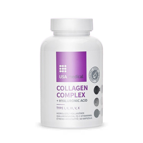 USA Medical Collagen Complex kapszula hialuronsavval – 60db