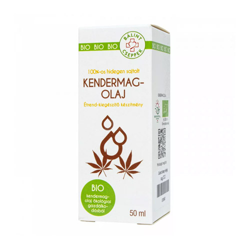 Bálint cseppek Hidegen sajtolt kendermag olaj - 50ml