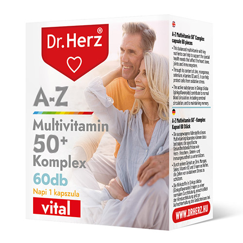 Dr. Herz A-Z Multivitamin 50+ Komplex kapszula - 60db