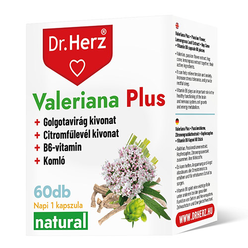 Dr. Herz Valeriana Plus kapszula alvászavar esetére - 60db