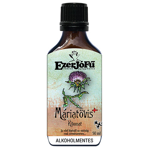 Ezerjófű Máriatövis+ alkoholmentes kivonat - 50ml