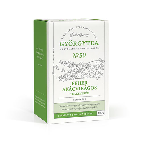 Györgytea Fehér akácvirágos teakeverék reflux esetére - 100g