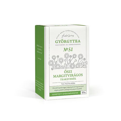 Györgytea Őszi margitvirágos teakeverék fejfájásra - 50g