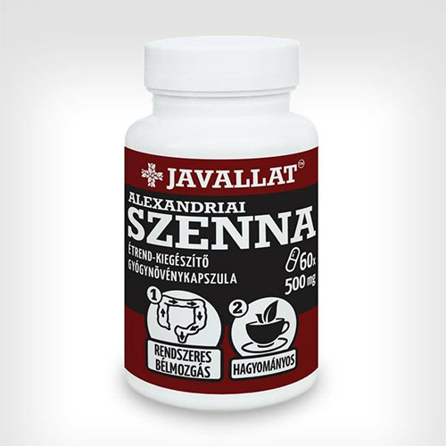 Javallat Alexandriai szenna kapszula - 60db Javallat Alexandriai szenna kapszula - 60db