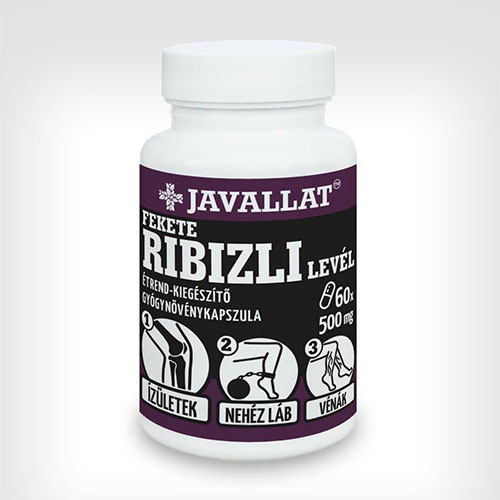 Javallat Fekete ribizli levél kapszula - 60db Javallat Fekete ribizli levél kapszula - 60db