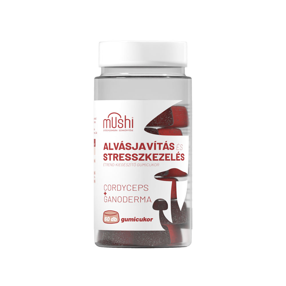 Mushi Alvásjavítás és stresszkezelés gyógygombás gumicukor - 60db