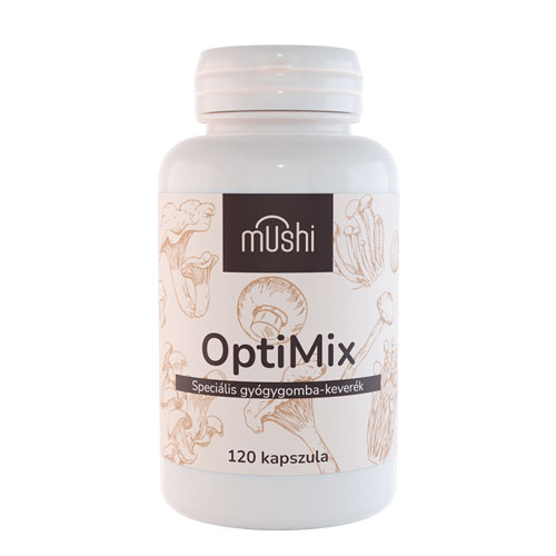 Mushi OptiMix gyógygomba-keverék az immunrendszer normál működéséhez - 120db