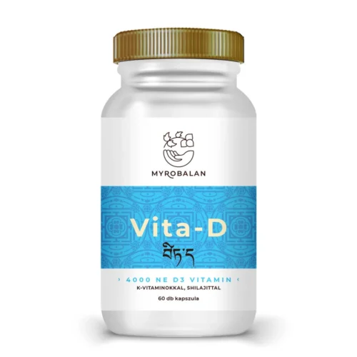 Myrobalan Vita-D 4000 NE D3-vitamin K1+K2 vitaminokkal és shilajittal - 60db