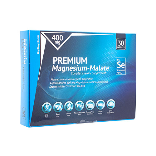 Napfényvitamin Prémium Magnézium-malát 400mg szerves kötésű szelénnel - 30db
