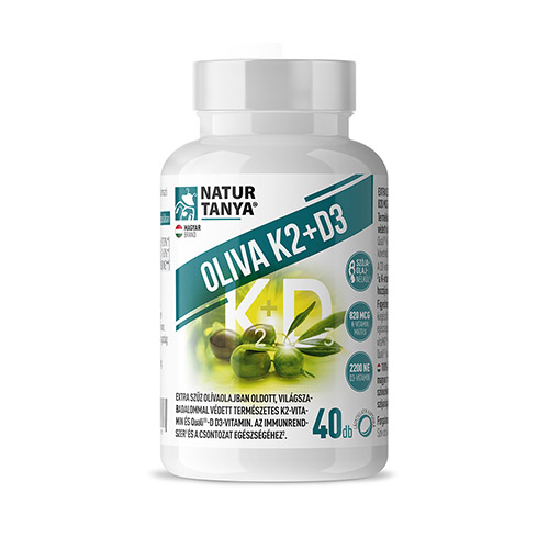 Natur Tanya Oliva K2-D3 vitamin - 40db