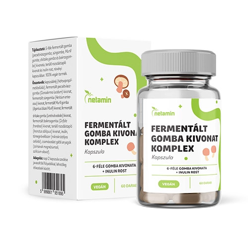 Netamin Fermentált gomba kivonat komplex kapszula - 60db