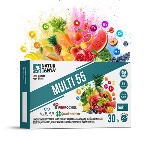 Natur Tanya Multi 55 koncentrált hatóanyagtartalmú fermentált multivitamin - 30db