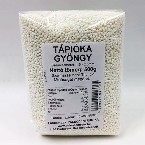 Paleolit Tápióka gyöngy - 500g