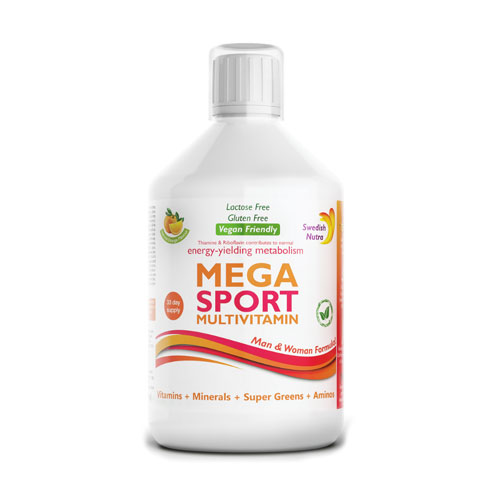 Swedish Nutra Mega Sport folyékony multivitamin - 500ml
