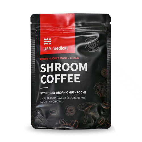 USA Medical Gomba kávé 100% arabikával és 3 féle organikus gombakivonattal - 72g