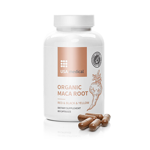USA Medical Organikus maca gyökér kapszula - 60db
