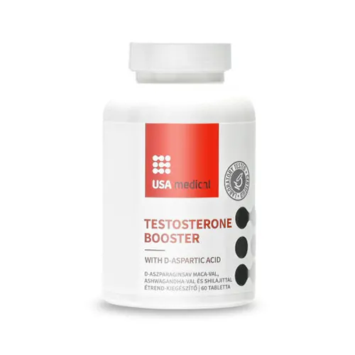 usa-medical-testosterone-booster-kapszula.webp USA Medical Tesztoszteron komplex tabletta macával és shilajittal – 60db