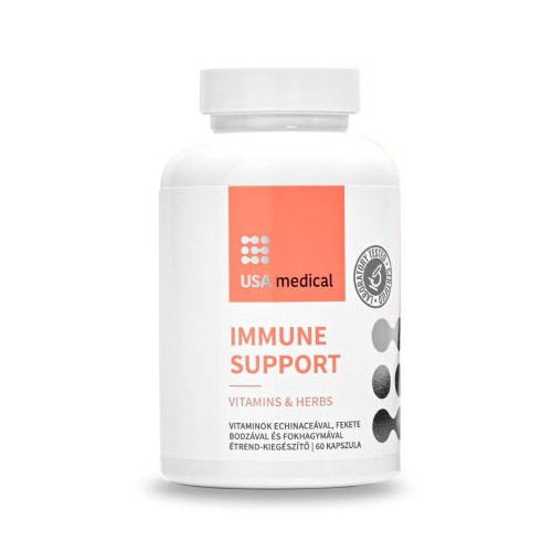 USA Medical Immune Support természetes immunerősítő kapszula KÖZELI LEJÁRATÚ - 60db