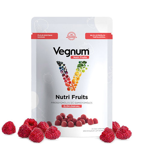 Vegnum Nutri Fruits gumigyümölcs élőflórával - 30db