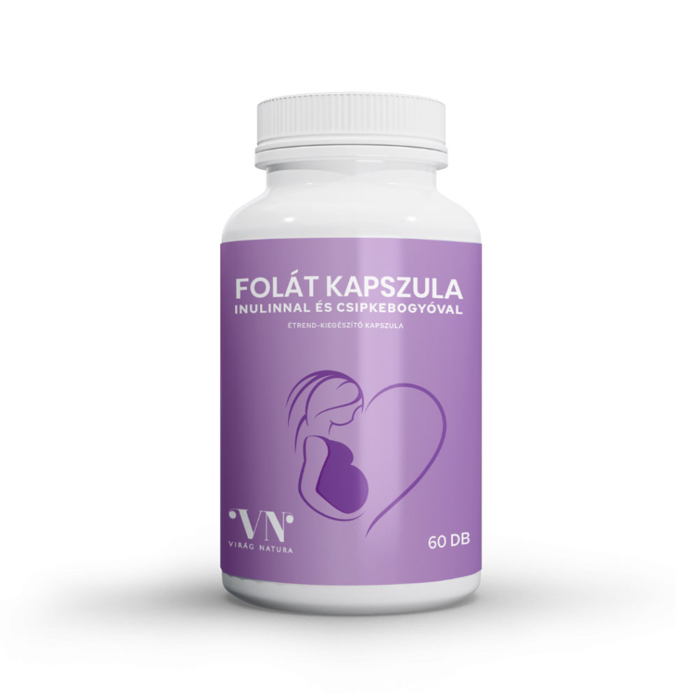 Virág Natura Folát kapszula inulinnal - 60db