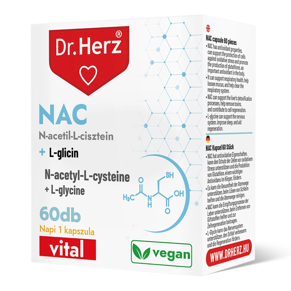 Dr. Herz NAC kapszula glicinnel - 60db