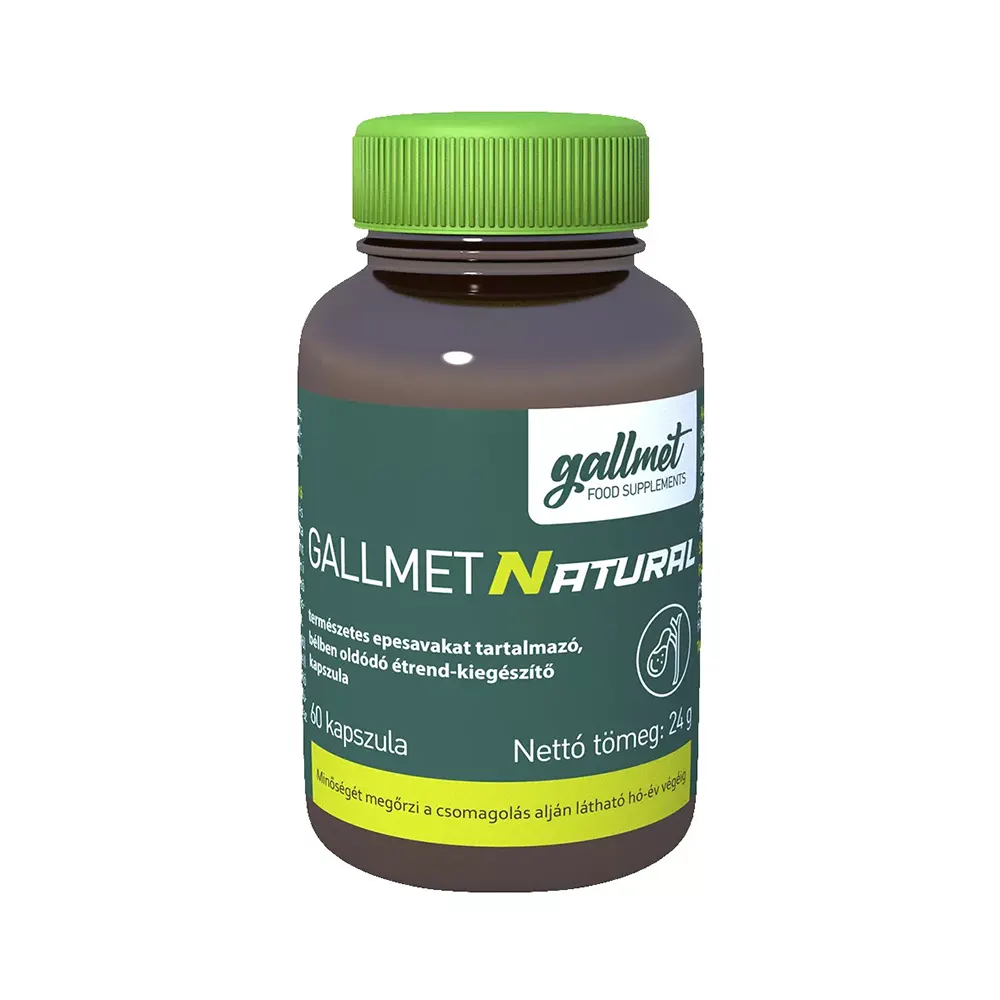 Gallmet Natural epesav tartalmú kapszula - 60db