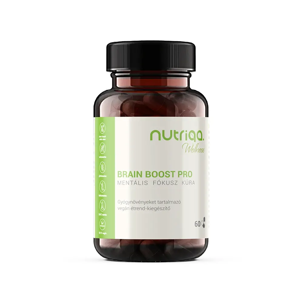 Nutriqa Brain Boost Pro Mentális Fókusz kapszula - 60db