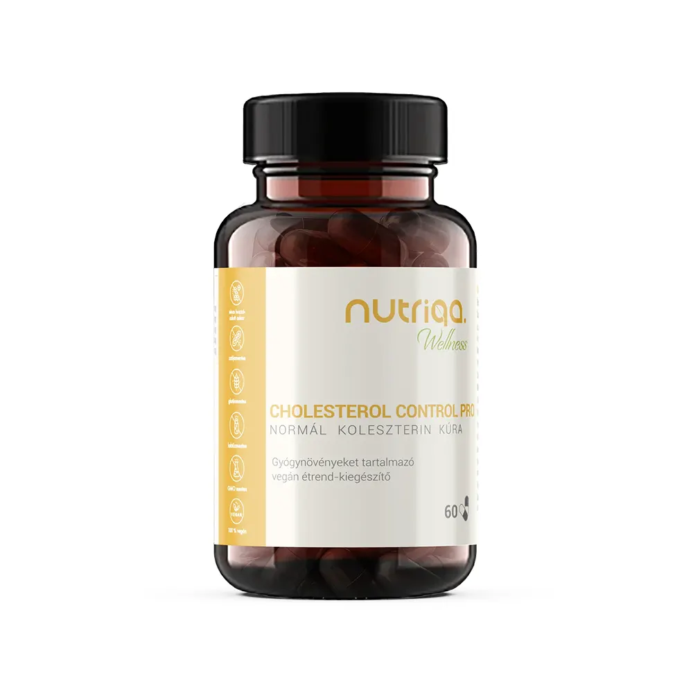 Nutriqa Cholesterol Control Pro Normál Koleszterin kapszula - 60db