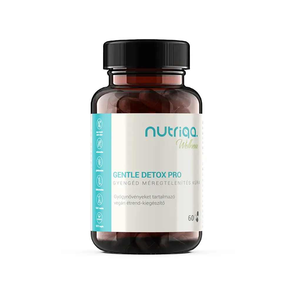 Nutriqa Gentle Detox Pro Gyengéd Méregtelenítés kapszula - 60db Nutriqa Gentle Detox Pro Gyengéd Méregtelenítés kapszula - 60db