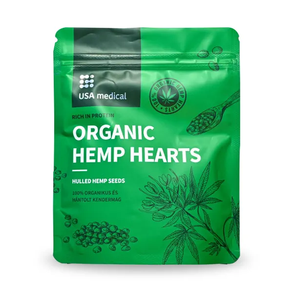USA Medical Organikus hántolt kendermag - 150g