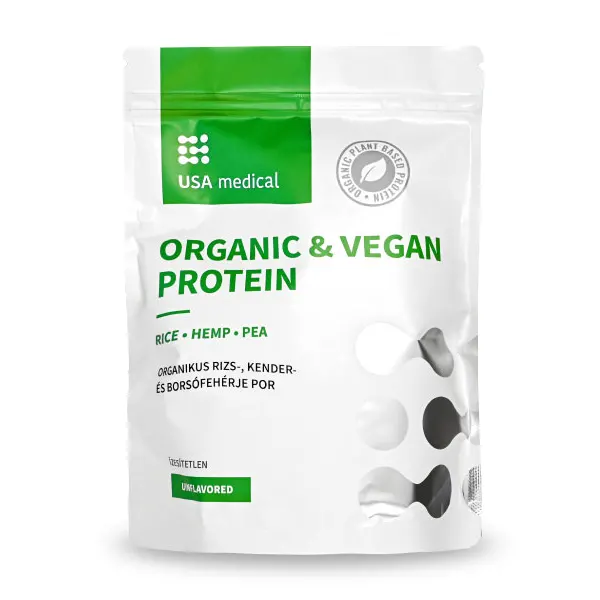 USA Medical Organikus vegán fehérje komplex - 500g USA Medical Organikus vegán fehérje komplex - 500g