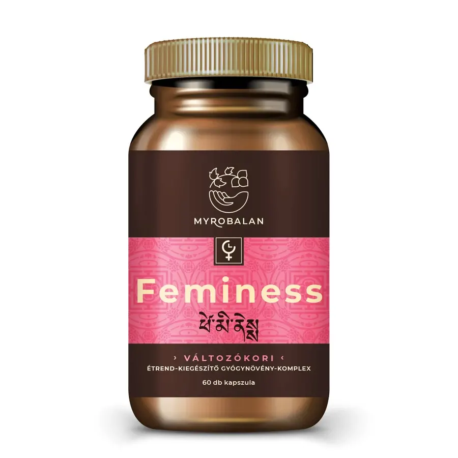 Myrobalan Feminess – gyógynövény kapszula a könnyed változókorért – 60db