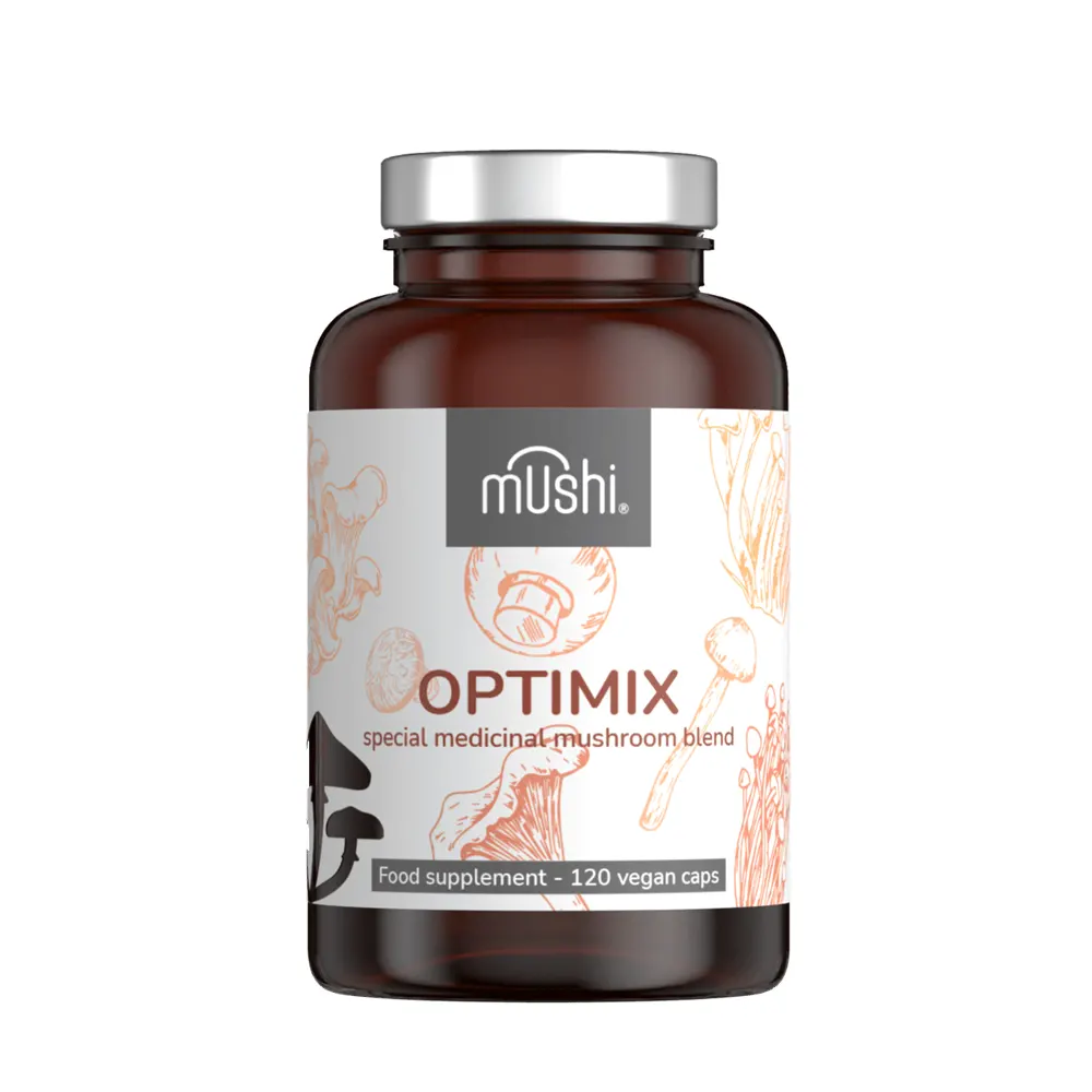 Mushi OptiMix gyógygomba-keverék az immunrendszer normál működéséhez - 120db
