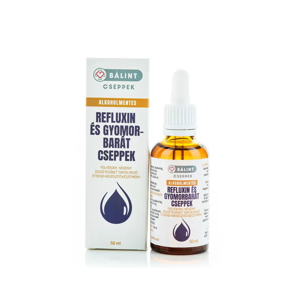 Bálint Cseppek Alkoholmentes Refluxin és Gyomorbarát cseppek - 50ml