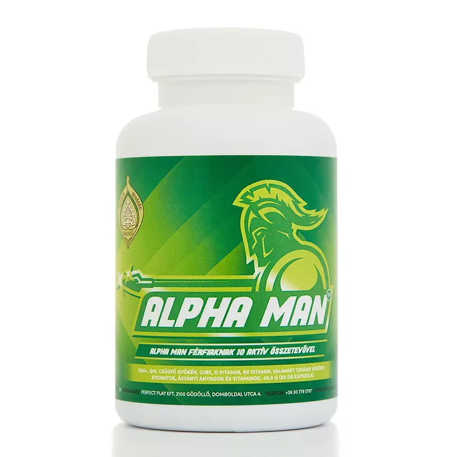 Superherb Alpha Man férfierő növelő kapszula férfiaknak - 60db Superherb Alpha Man férfierő növelő kapszula férfiaknak - 60db