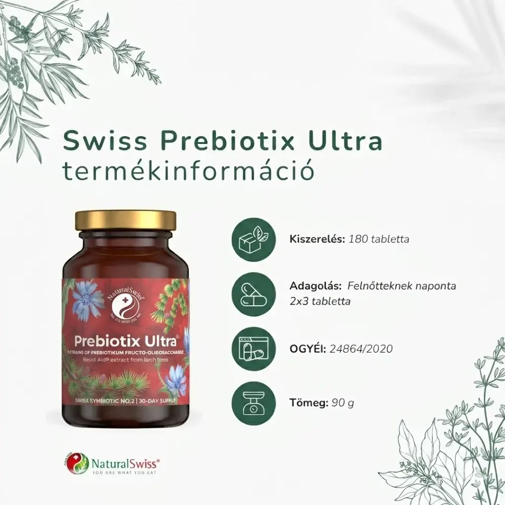NaturalSwiss Prebiotix Ultra prebiotikum - 90db NaturalSwiss Prebiotix Ultra prebiotikum - 90db - Image 2