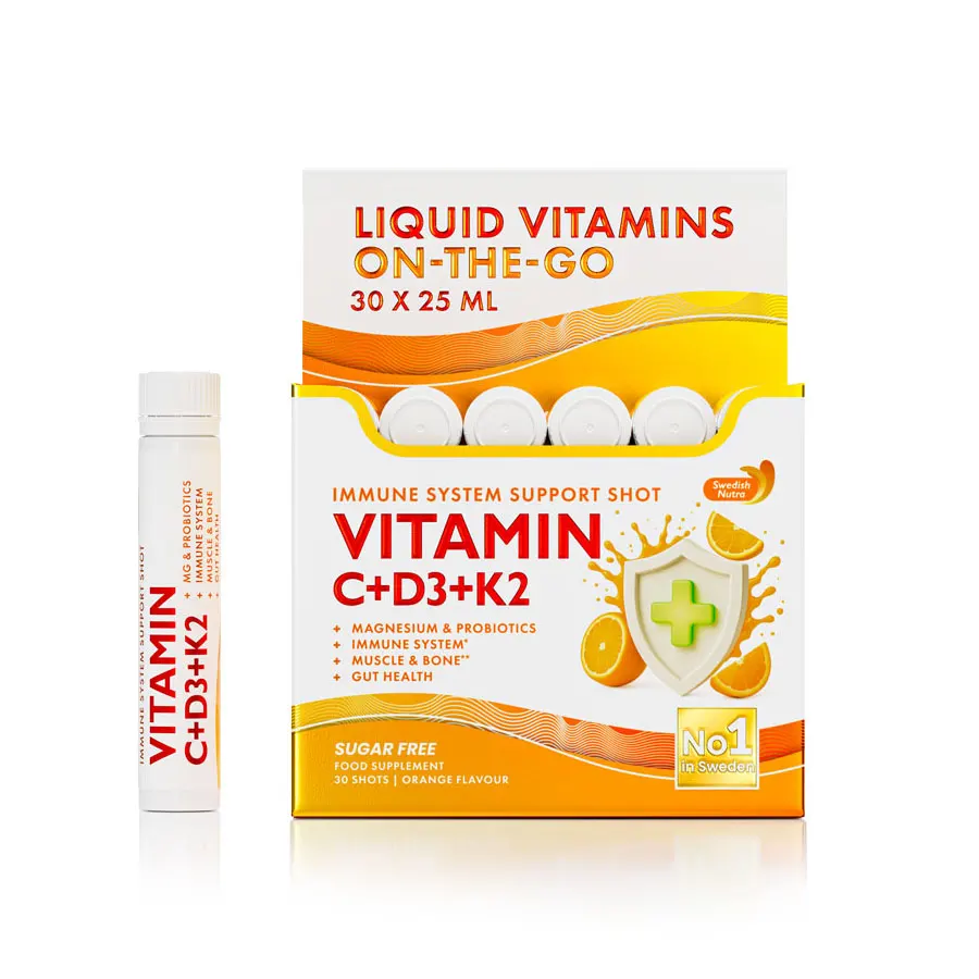 Swedish Nutra C+D3+K2 ivóampulla - 30x25ml