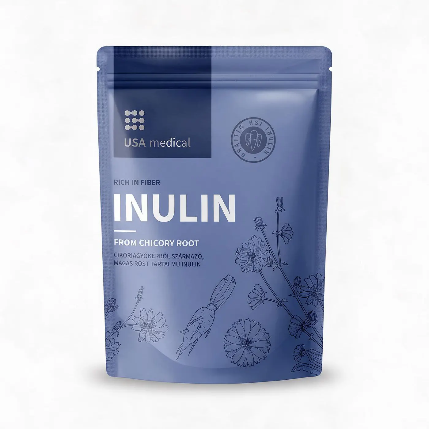 USA Medical Cikória Inulin Orafti HSI por - 200 g