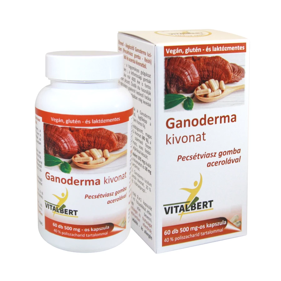 Vitalbert Ganoderma pecsétviasz gomba kivonat kapszula - 60db
